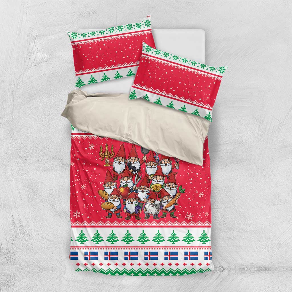 Iceland Christmas Bedding Set Icelandic Yule Lads - Wonder Print Shop