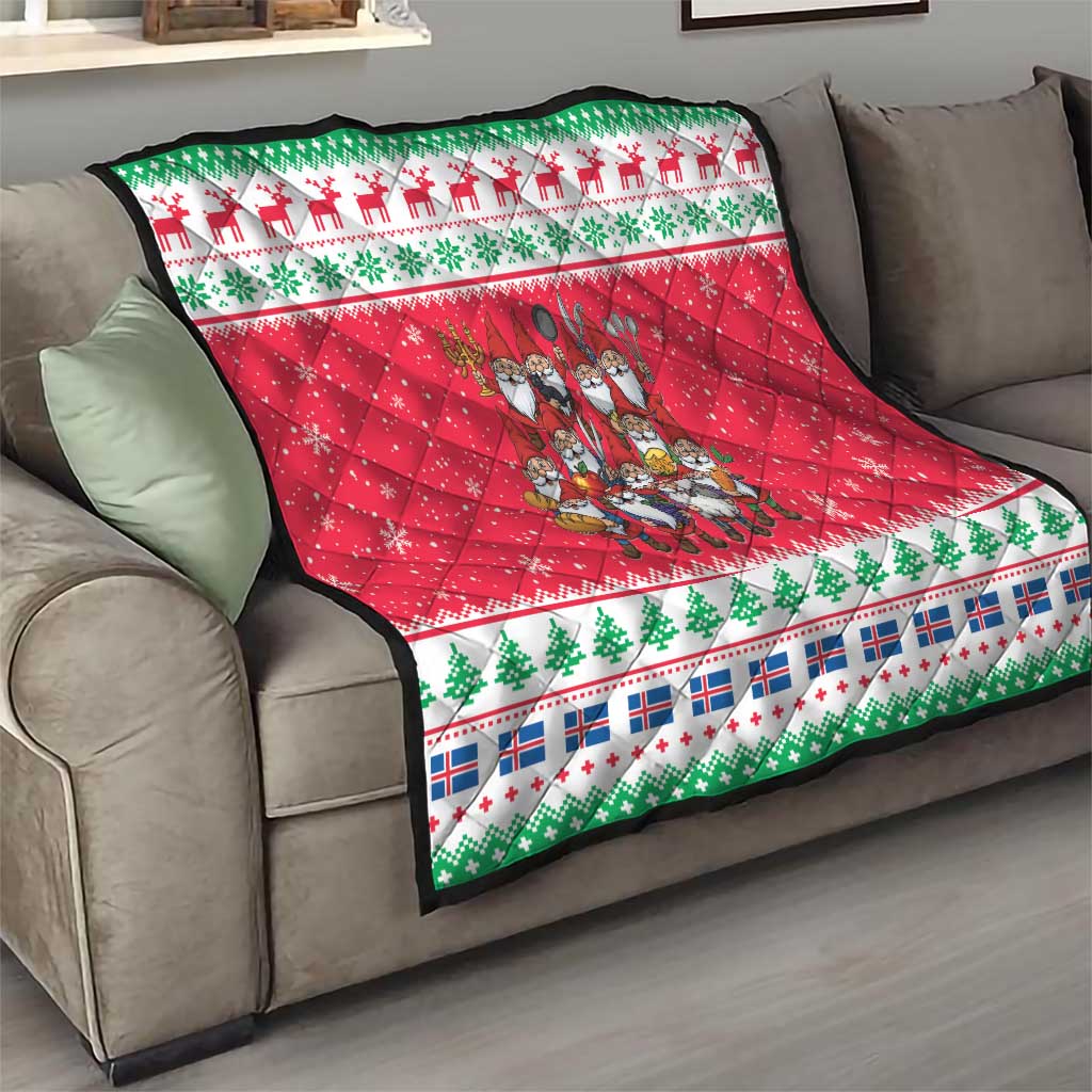 Iceland Christmas Quilt Icelandic Yule Lads - Wonder Print Shop