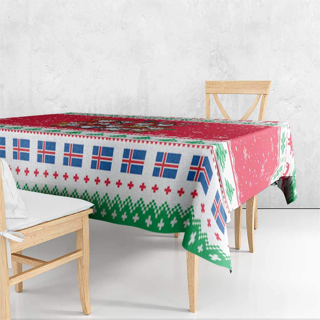 Iceland Christmas Tablecloth Icelandic Yule Lads - Wonder Print Shop