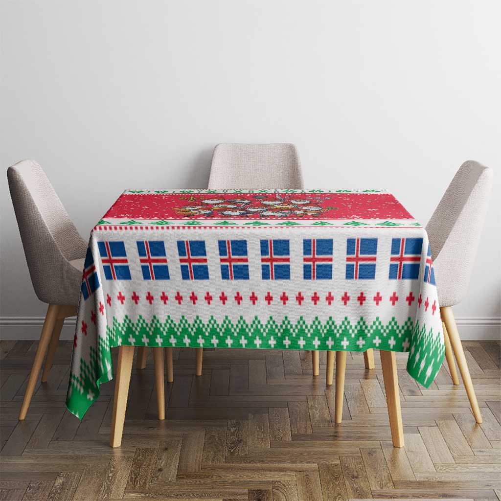Iceland Christmas Tablecloth Icelandic Yule Lads - Wonder Print Shop