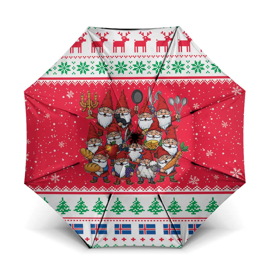 Iceland Christmas Umbrella Icelandic Yule Lads - Wonder Print Shop