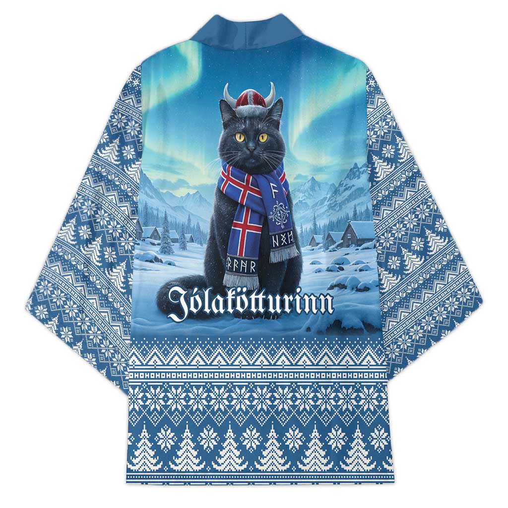 Iceland Christmas Kimono Icelandic Yule Cat LT19