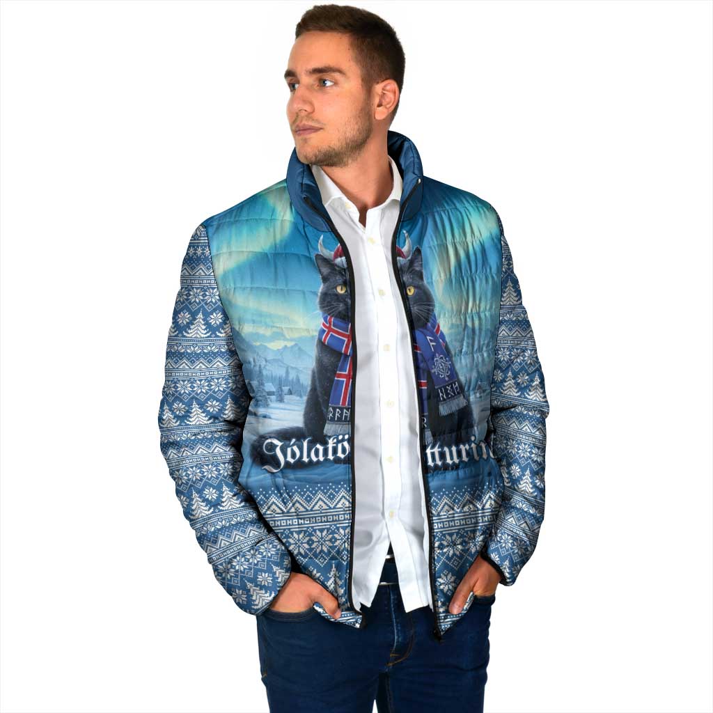 Iceland Christmas Padded Jacket Icelandic Yule Cat LT19