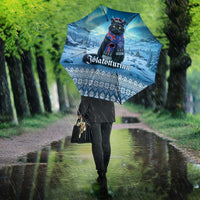 Iceland Christmas Umbrella Icelandic Yule Cat - Wonder Print Shop