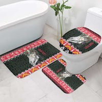 Personalized Anglesey Wales Christmas Bathroom Set Mari Lwyd Celtic Knot Style - Wonder Print Shop
