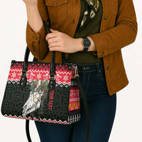 Personalized Anglesey Wales Christmas Leather Bag Mari Lwyd Celtic Knot Style - Wonder Print Shop