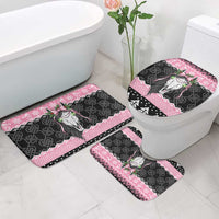 Anglesey Wales Christmas Bathroom Set Pink Mari Lwyd Welsh Celtic Knot - Wonder Print Shop
