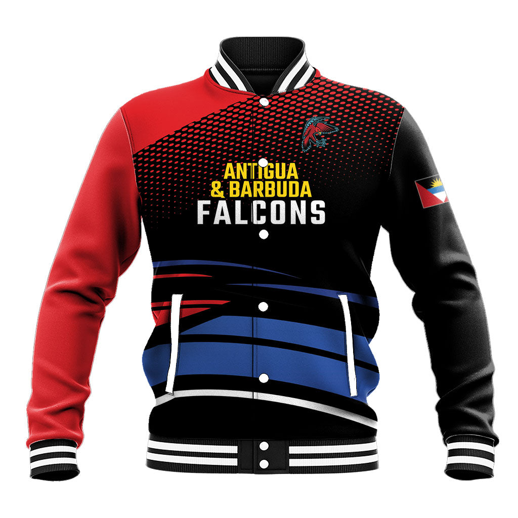 Custom Antigua and Barbuda Cricket Baseball Jacket Falcons Go For Glory