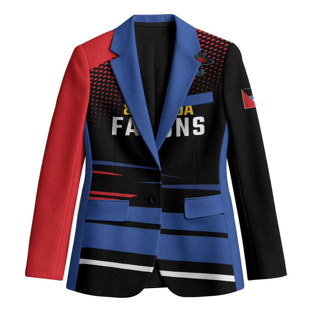 Custom Antigua and Barbuda Cricket Blazer Falcons Go For Glory