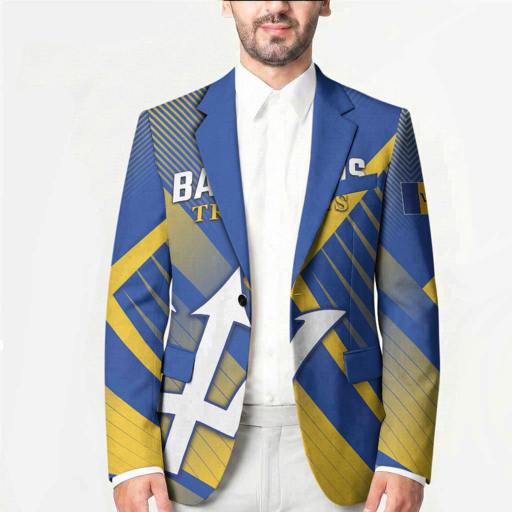 Custom Barbados Cricket Blazer Tridents Go For Glory