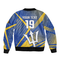 Custom Barbados Cricket Bomber Jacket Tridents Go For Glory