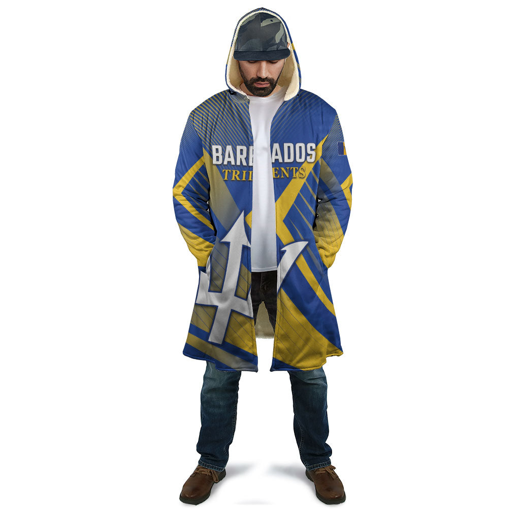 Custom Barbados Cricket Cloak Tridents Go For Glory