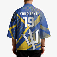 Custom Barbados Cricket Kimono Tridents Go For Glory