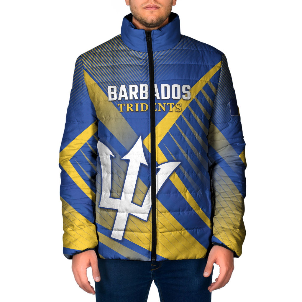 Custom Barbados Cricket Padded Jacket Tridents Go For Glory