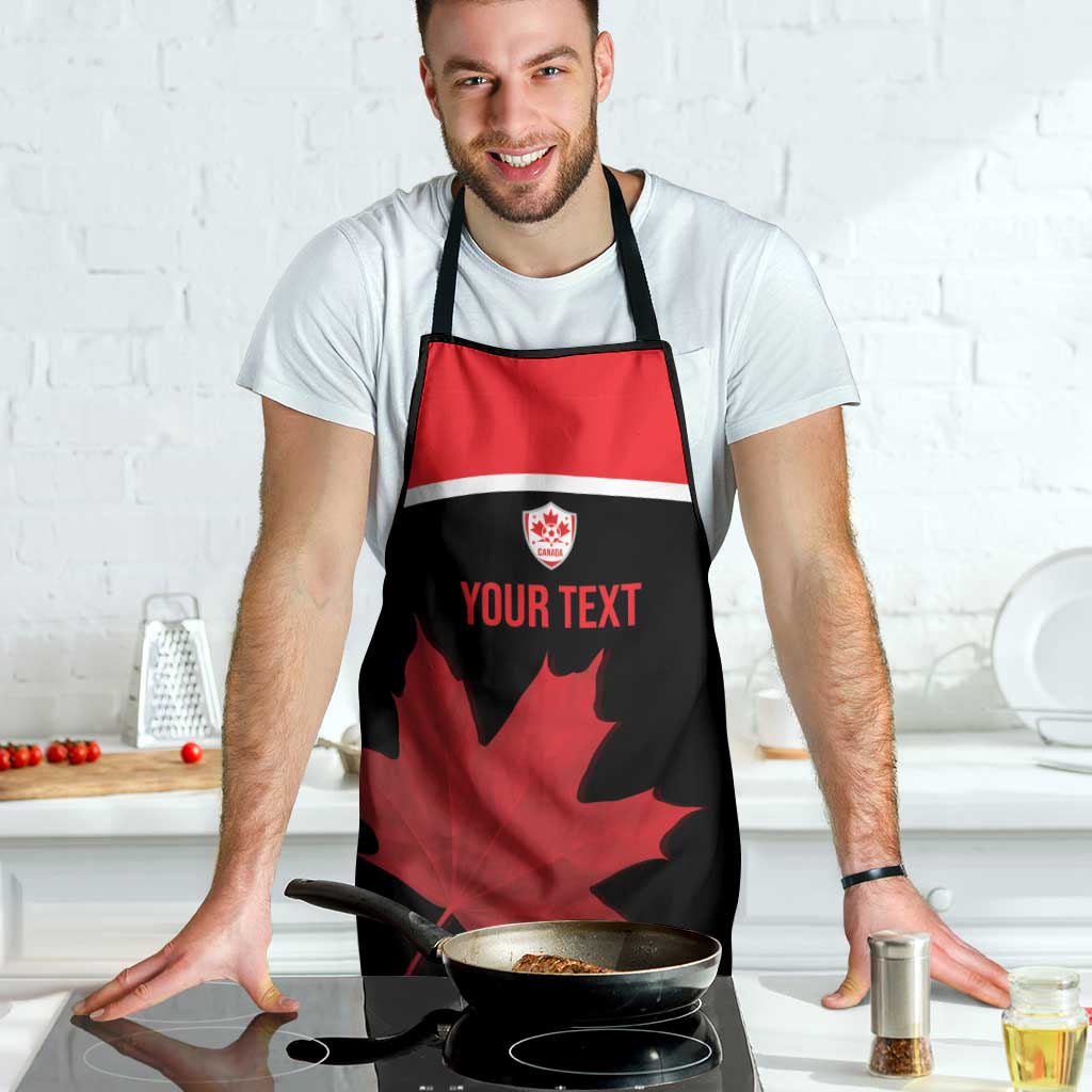 Personalized Canada Soccer Apron Maple Leaf and Map Style - Wonder Print Shop