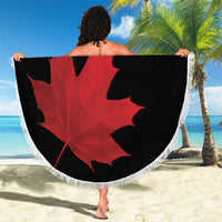 Personalized Canada Soccer Beach Blanket Maple Leaf and Map Style - Wonder Print Shop