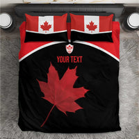 Personalized Canada Soccer Bedding Set Maple Leaf and Map Style - Wonder Print Shop