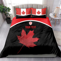 Personalized Canada Soccer Bedding Set Maple Leaf and Map Style - Wonder Print Shop