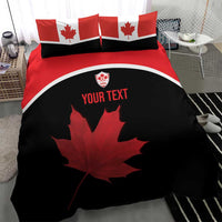 Personalized Canada Soccer Bedding Set Maple Leaf and Map Style - Wonder Print Shop