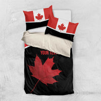 Personalized Canada Soccer Bedding Set Maple Leaf and Map Style - Wonder Print Shop