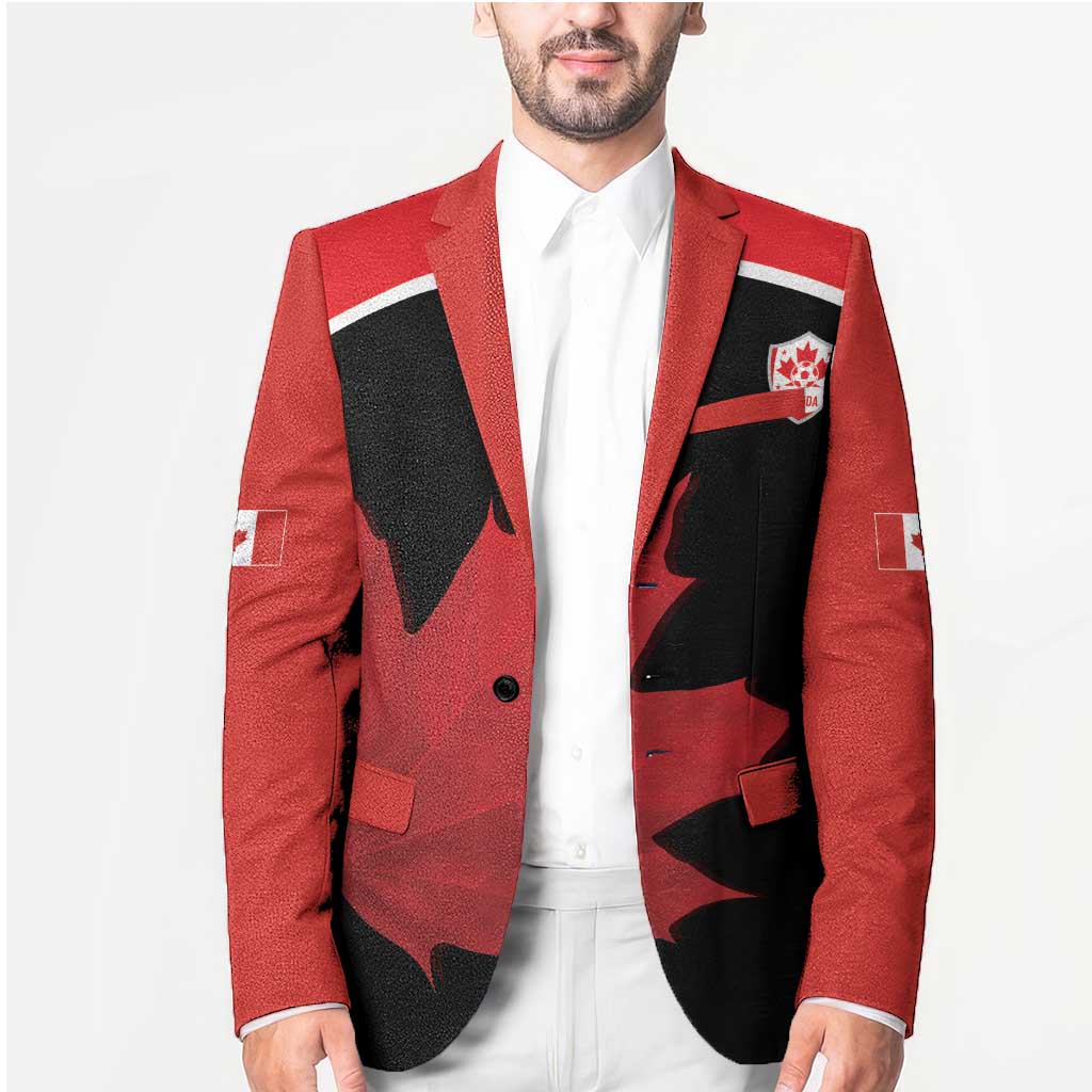 Personalized Canada Soccer Blazer Maple Leaf and Map Style - Wonder Print Shop
