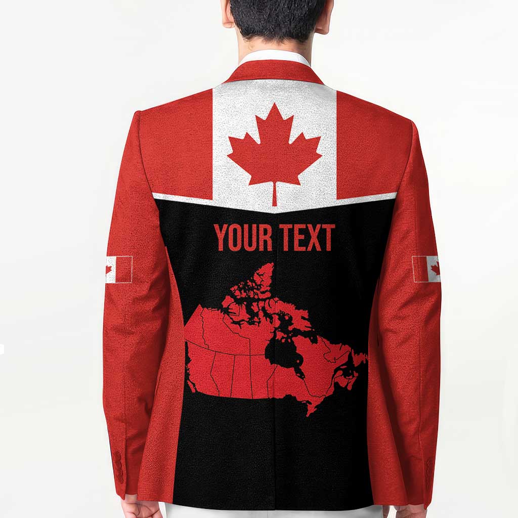 Personalized Canada Soccer Blazer Maple Leaf and Map Style - Wonder Print Shop