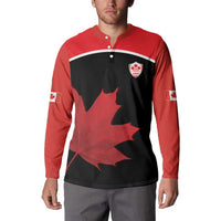 Personalized Canada Soccer Button Sweatshirt Maple Leaf and Map Style - Wonder Print Shop