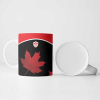 Personalized Canada Soccer Ceramic Mug Maple Leaf and Map Style - Wonder Print Shop