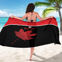 Personalized Canada Soccer Sarong Maple Leaf and Map Style - Wonder Print Shop