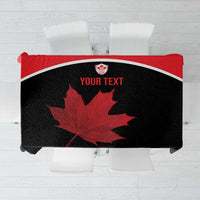 Personalized Canada Soccer Tablecloth Maple Leaf and Map Style - Wonder Print Shop