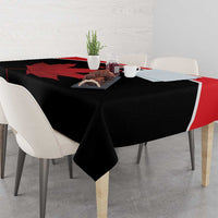 Personalized Canada Soccer Tablecloth Maple Leaf and Map Style - Wonder Print Shop