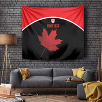 Personalized Canada Soccer Tapestry Maple Leaf and Map Style - Wonder Print Shop