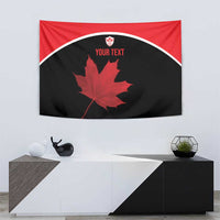 Personalized Canada Soccer Tapestry Maple Leaf and Map Style - Wonder Print Shop