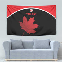 Personalized Canada Soccer Tapestry Maple Leaf and Map Style - Wonder Print Shop