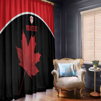 Personalized Canada Soccer Window Curtain Maple Leaf and Map Style - Wonder Print Shop