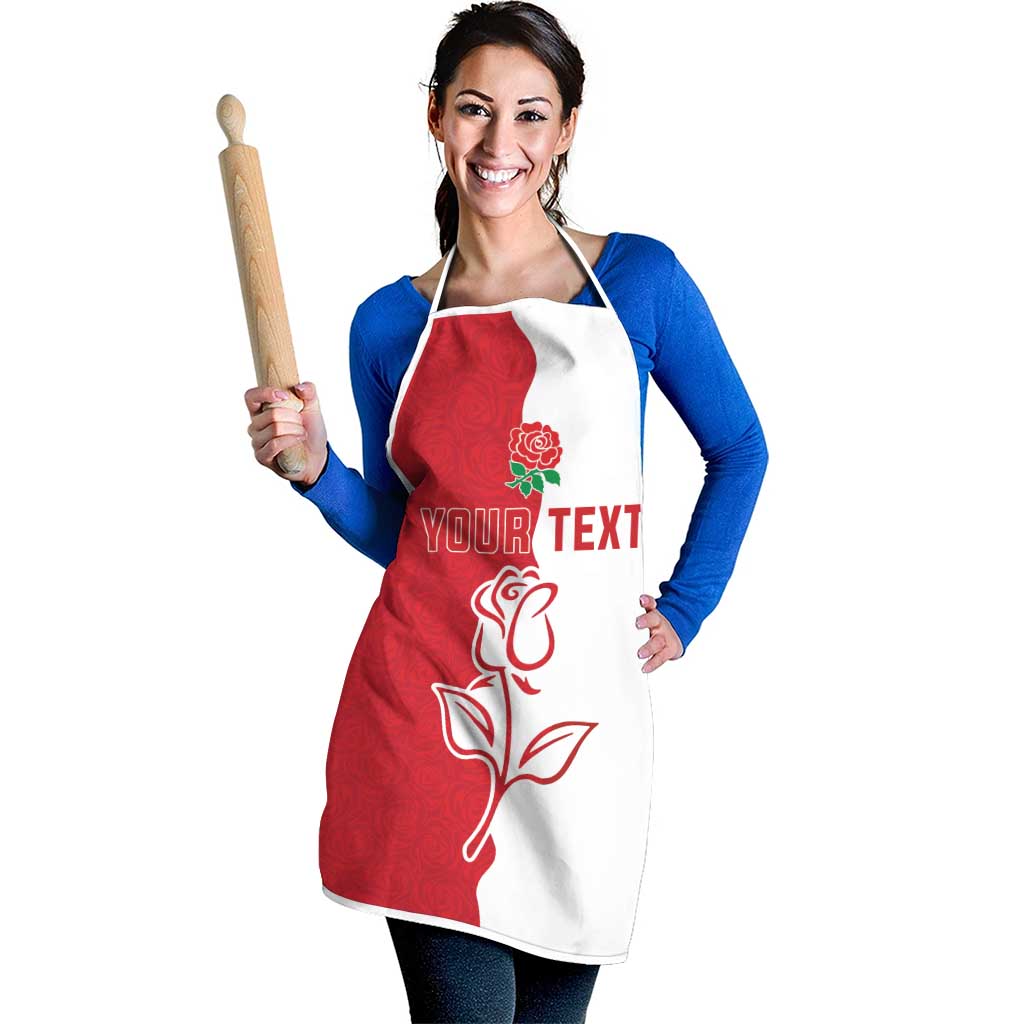 Personalized Rugby England Apron Red Rose Champions