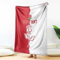 Personalized Rugby England Blanket Red Rose Champions