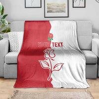 Personalized Rugby England Blanket Red Rose Champions