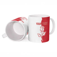 Personalized Rugby England Ceramic Mug Red Rose Champions