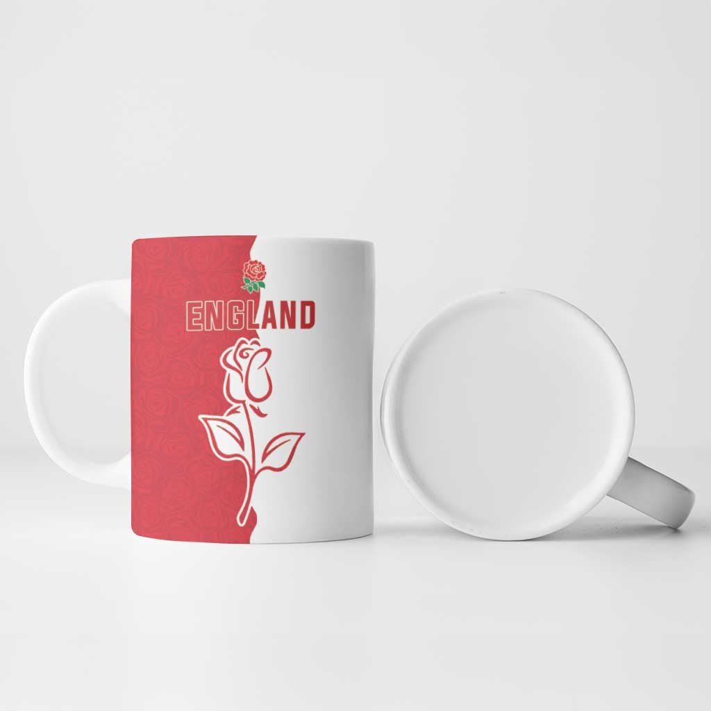 Personalized Rugby England Ceramic Mug Red Rose Champions