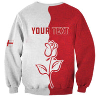 Personalized Rugby England Sweatshirt Red Rose Champions