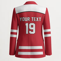 Austria Ice Hockey Custom Blazer Austrian Eagle Shield Red Version