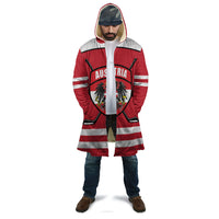 Austria Ice Hockey Custom Cloak Austrian Eagle Shield Red Version