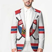 Czech Republic Ice Hockey Custom Blazer Czechia Lion Shield White Version
