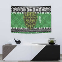 Personalized Anglesey Wales Christmas Tapestry Green Man Celtic Knot - Wonder Print Shop