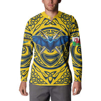 Personalized Brecknockshire Wales Button Sweatshirt Welsh Celtic Bat And Swords Design - Wonder Print Shop