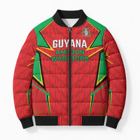 Custom Guyana Cricket Bomber Puffer Jacket Amazon Warriors Go For Glory