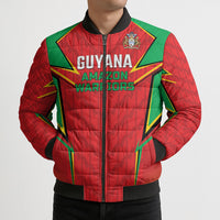 Custom Guyana Cricket Bomber Puffer Jacket Amazon Warriors Go For Glory