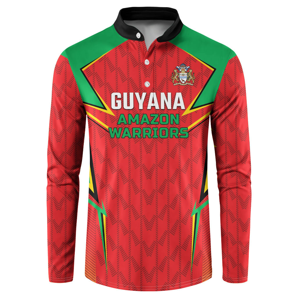Custom Guyana Cricket Button Sweatshirt Amazon Warriors Go For Glory