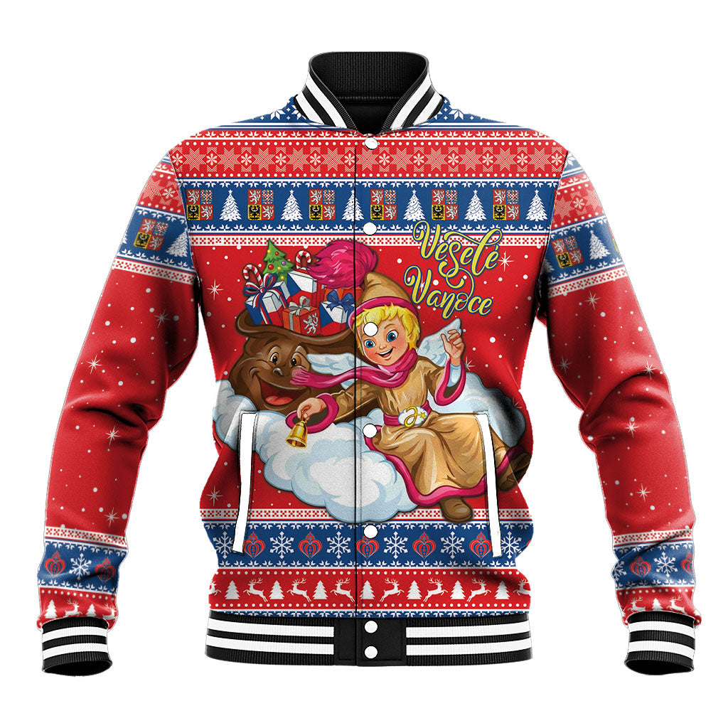 Czech Republic Christmas Baseball Jacket Czechia Jezisek Vesele Vanoce